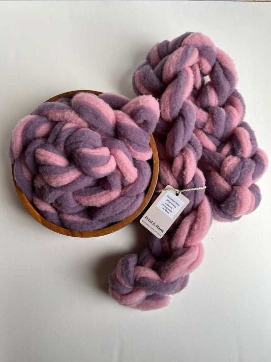 Roving - Southdown Purple/Pink