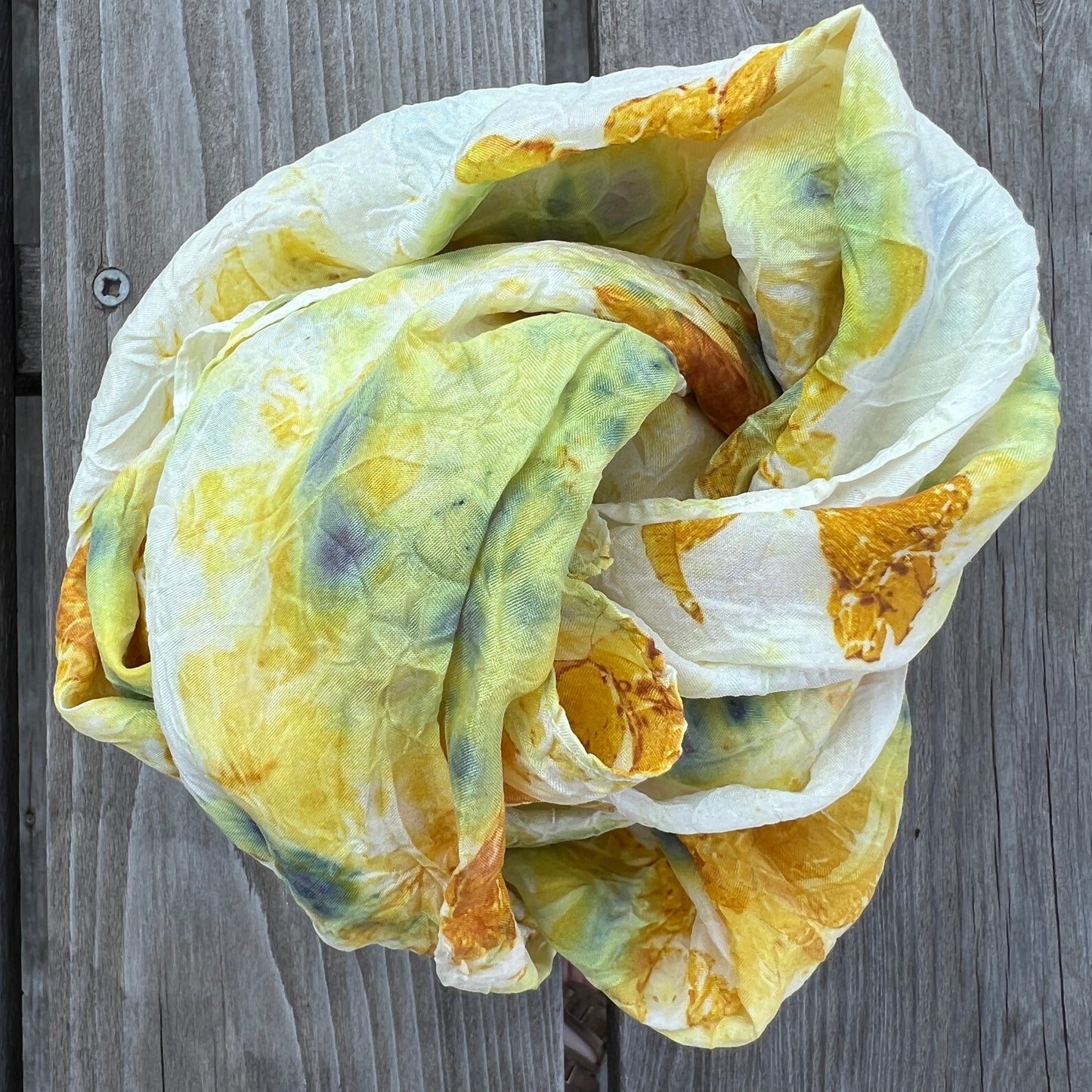 Naturally Dyed Silk Scarf - n.01
