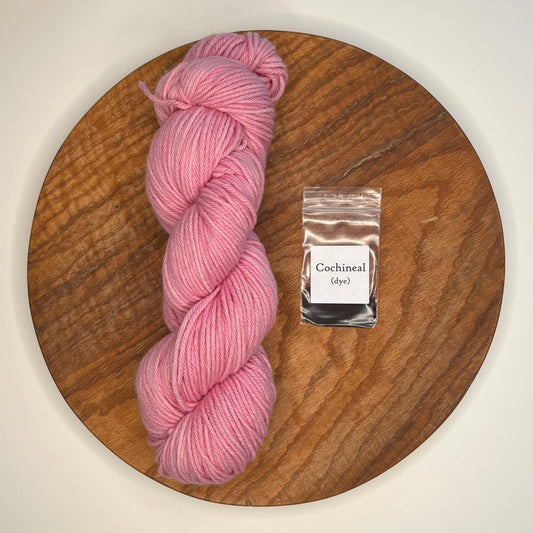 Immersion Dye Kit - Organic Merino Yarn - Cochineal Pink
