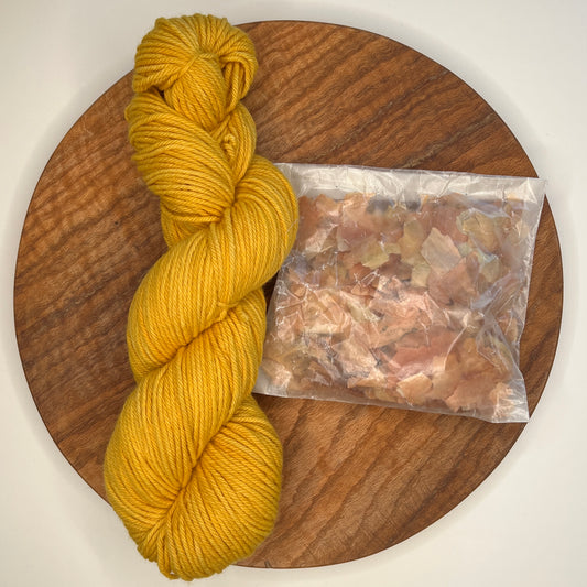 Immersion Dye Kit - Organic Merino Yarn - Onion Skin Gold